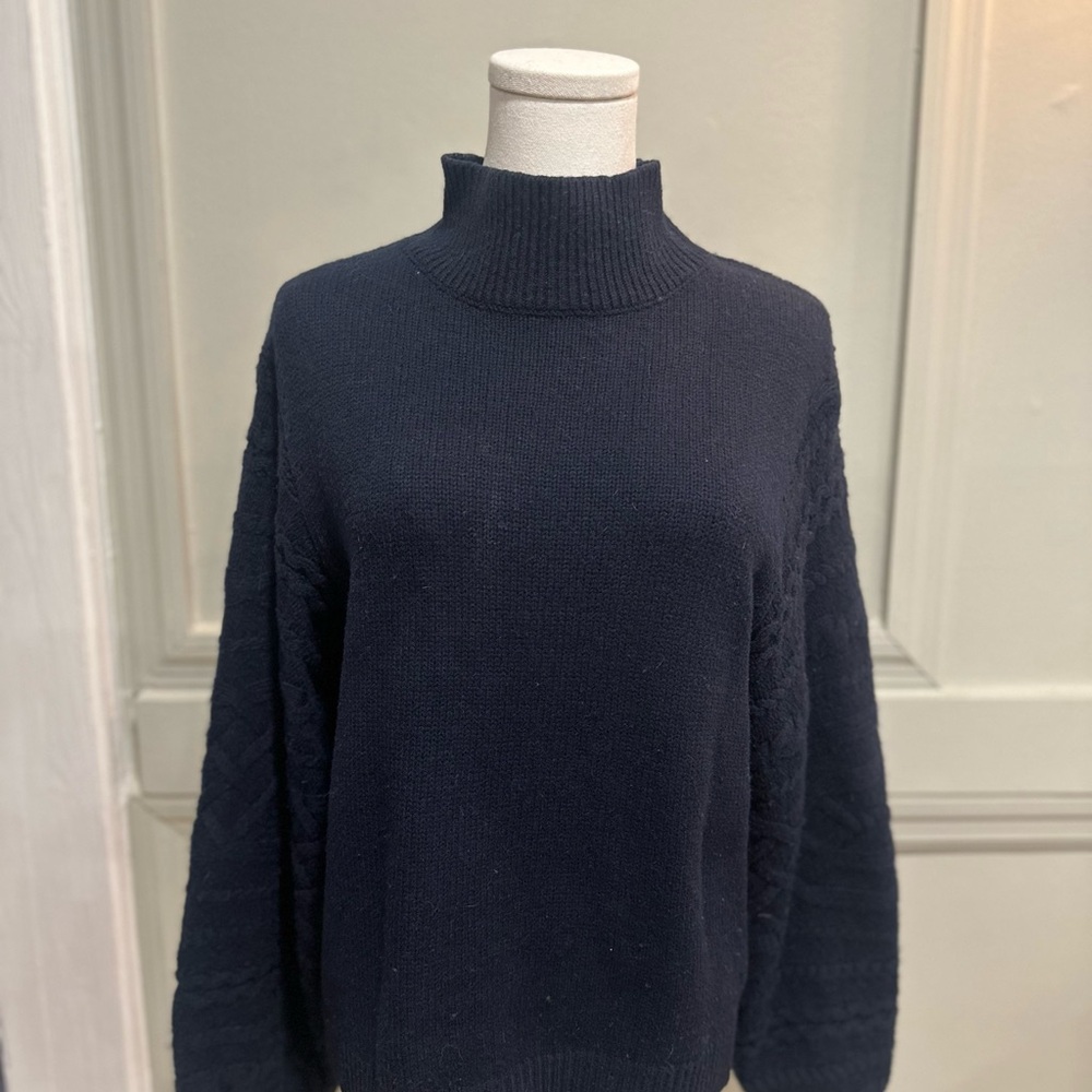 Joie Navy Turtleneck Sweater